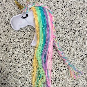 Vibrant Unicorn Plush with Colorful Braided Mane